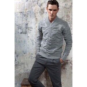 S.N.S. HERNING Stark A/W 2012 Shawl Color Knit Sweater Size Large NWOT